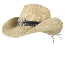 Модные женские и мужские полые западная ковбойская шляпа ручной работы плетеная солома леди папа сомбреро Hombre ковбойская Джаз шапки голова быка