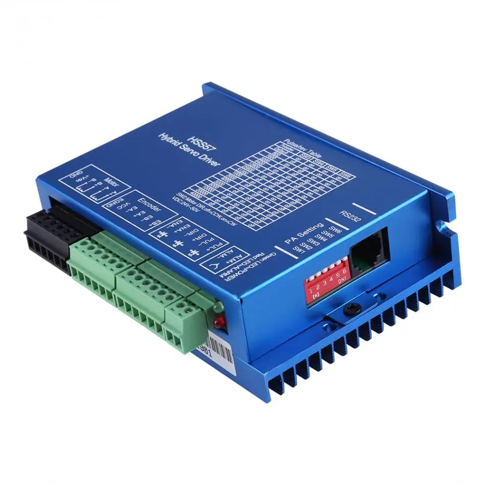Nema 23 шаговый двигатель и HSS 57 Гибридный Серводвигатель 57HSE2N-D25 Nema 23 замкнутый контур 2N. m шаговый двигатель