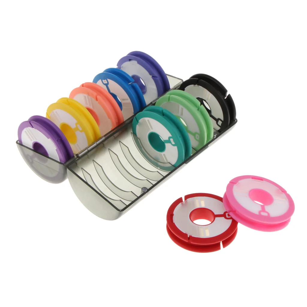 10 Pieces Multi-function Fishing Tackle Box Float Fishing Line Bobbins Storage Spool  Tool Kits Fishing Accessories