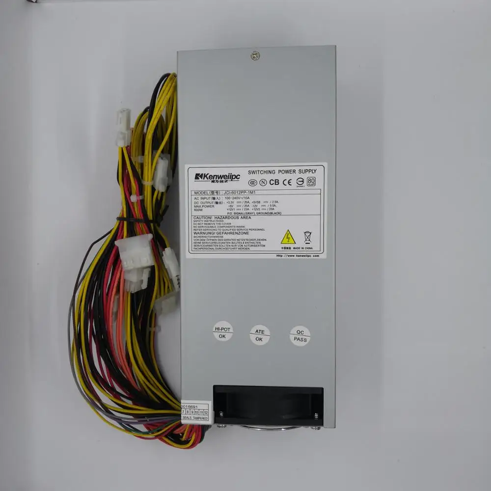 IPC rack mounted Rated 600W power supply 2U Industrial server PSU ATX