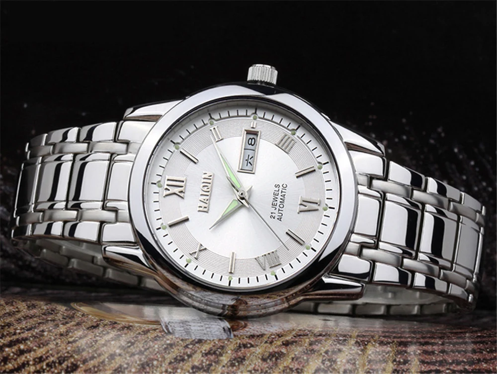 HAIQIN Лидирующий бренд Мужские часы Механические наружные водонепроницаемые часы из нержавеющей стали военные спортивные мужские наручные часы Relogio Masculino