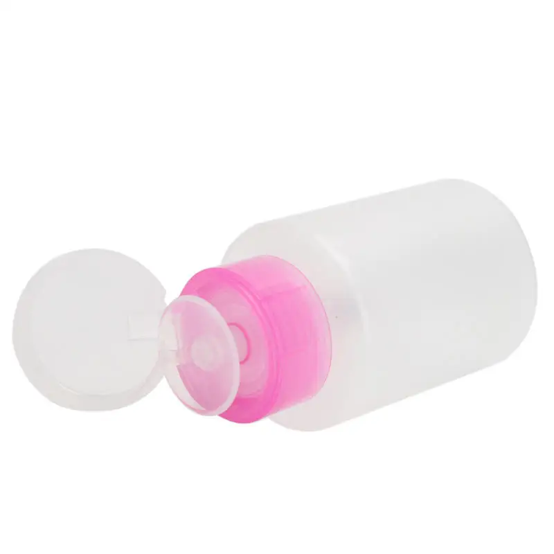 

Nail Art Polish Pump Dispenser Empty Bottle Pink FOR Cleaner UV GEL Storage Tool