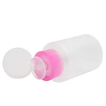 

Nail Art Polish Pump Dispenser Empty Bottle Pink FOR Cleaner UV GEL Storage Tool