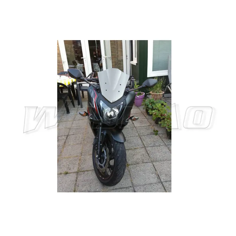 Мотоцикл двойной пузырь лобовое стекло ветер экран для Honda CBR650F CBR 650F 650 F черный Иридиум - Цвет: Chrome