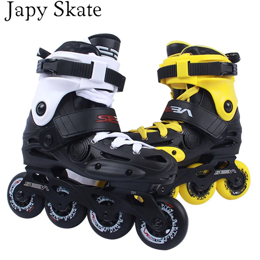 Japy تزلج الأصلي سيبا EB المهنية سباق التعرج حذاء تزلج بعجلات الأسطوانة الكبار أحذية التزلج انزلاق شحن التزلج Patines