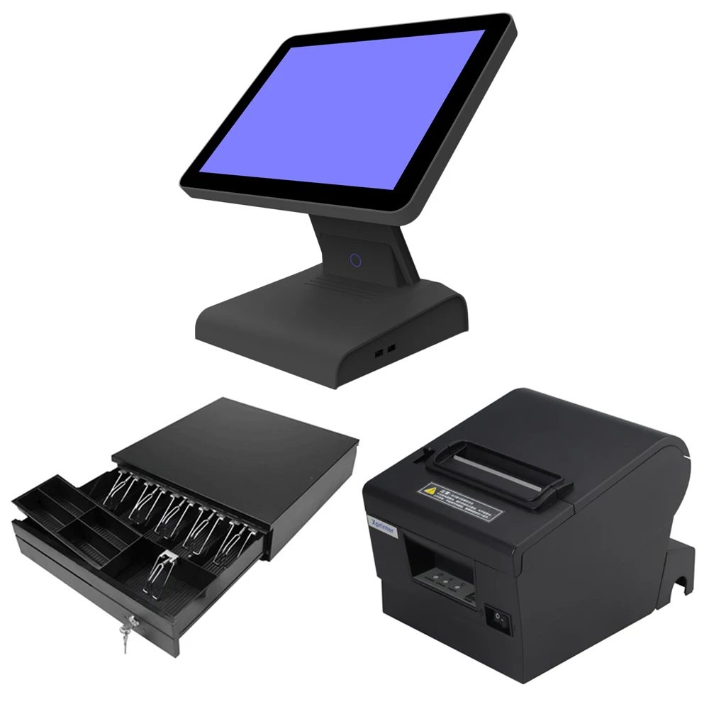 9600F black cash drawer and 80mm printer