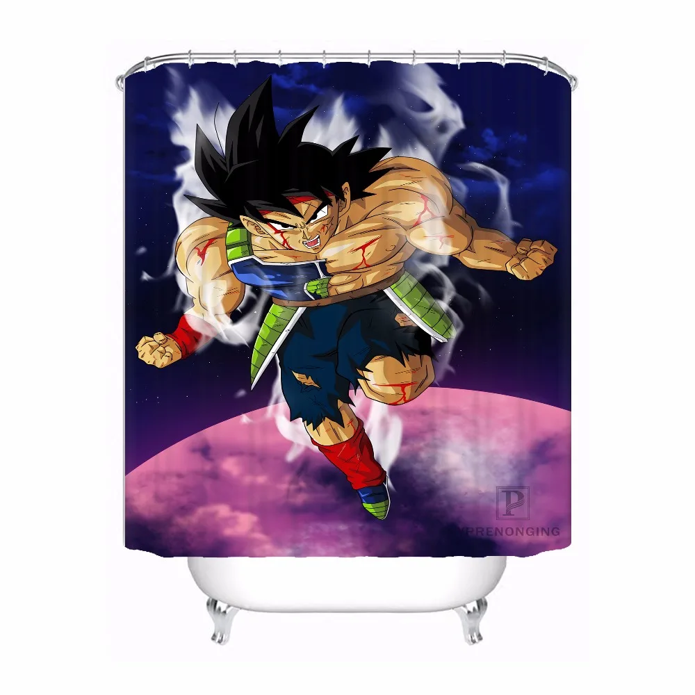 Custom Dragon Ball Goku Shower Bath Curtain Mildewproof Waterproof