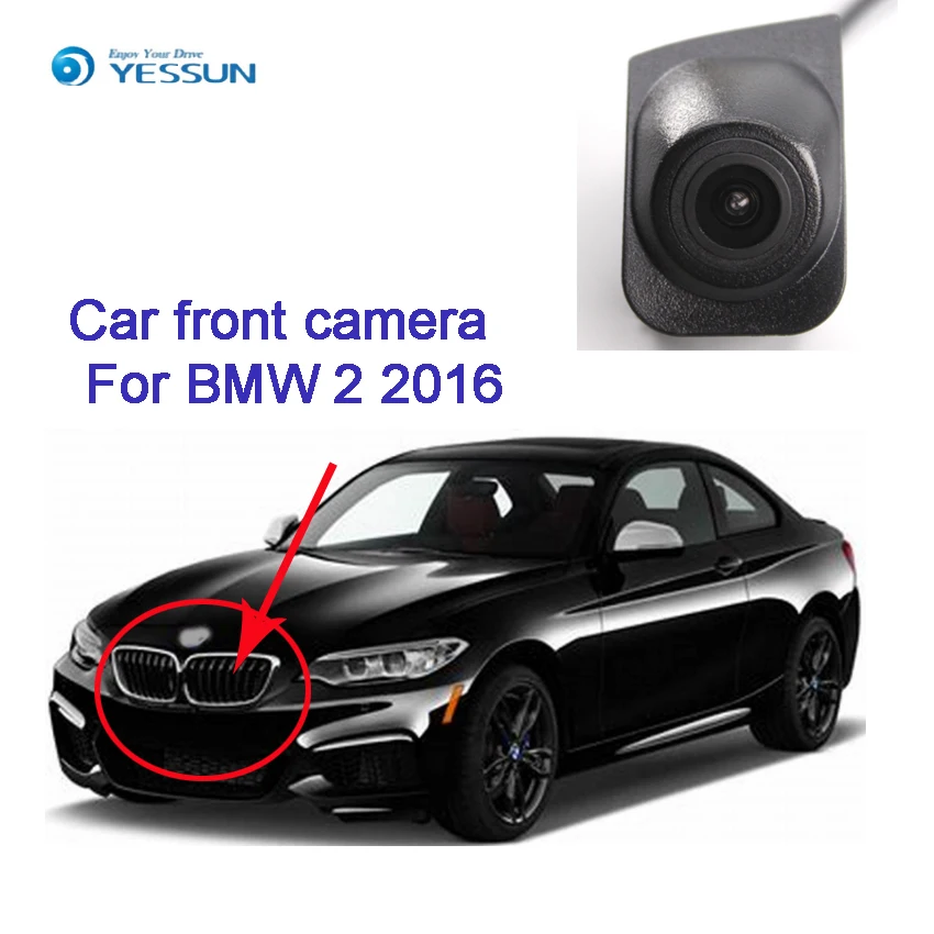 

YESSUN Car Front View Camera for BMW 2 2016 Forward Positive Camera Frim Installation Under the car Logo