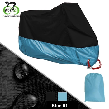 

WOSAWE Bike Motorcycle Cover Waterproof Dustproof UV Protective Outdoor Moto Scooter Bike Rain Cover Bicycle Protective Gear