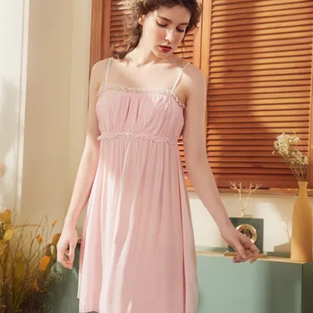 

Sling Sleepwea Girl Sexy Princess Nightdress Female Palace Nightgown Women Sleepshirts Babydoll Womens Nightgown Sleepwear