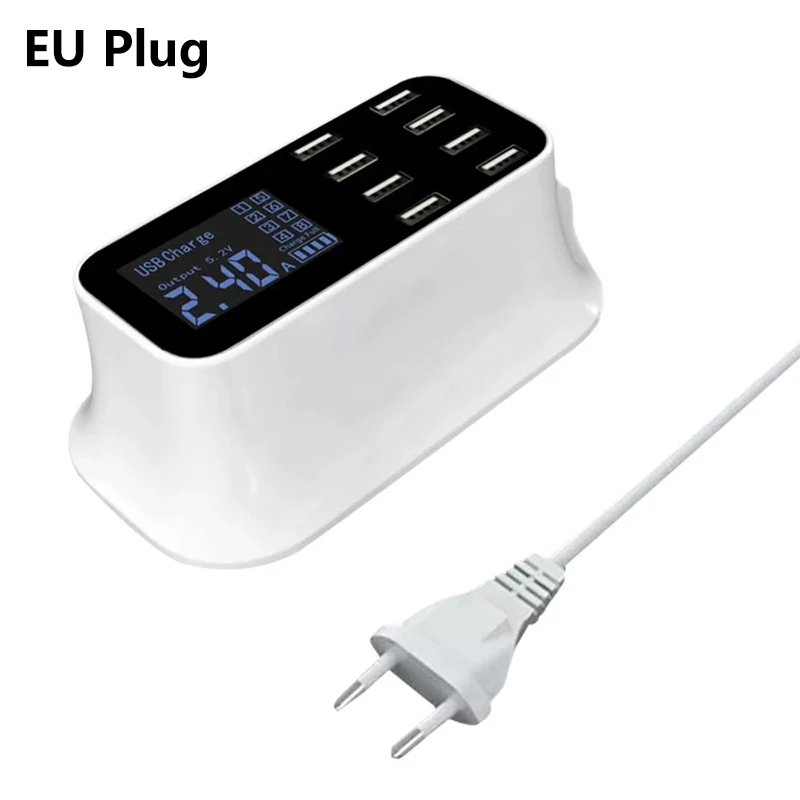 8-Port Portable USB Hub Fast Charger Power Adapter with Smart IC Auto Detect Tech цена 8-Port Portable USB Hub Fast Charger Power Adapter with Smart IC Auto Detect Tech цены онлайн