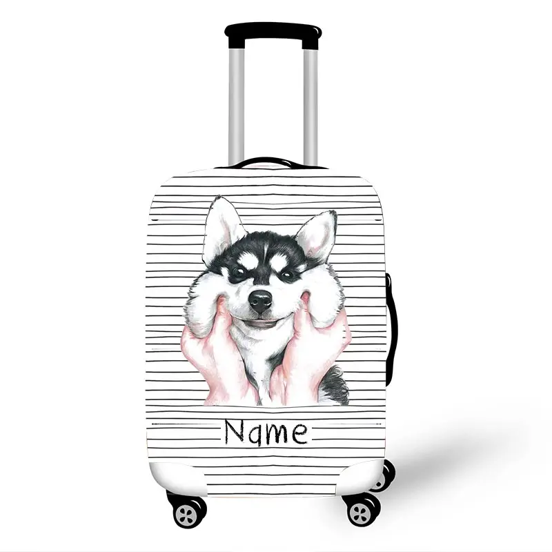 Чехол для костюма с рисунком панды и собаки, защитный чехол, милый единорог, чехол на колесиках, сумка для багажа, чехол для девочек и мальчиков, аксессуары для путешествий - Цвет: pxt cartoon03