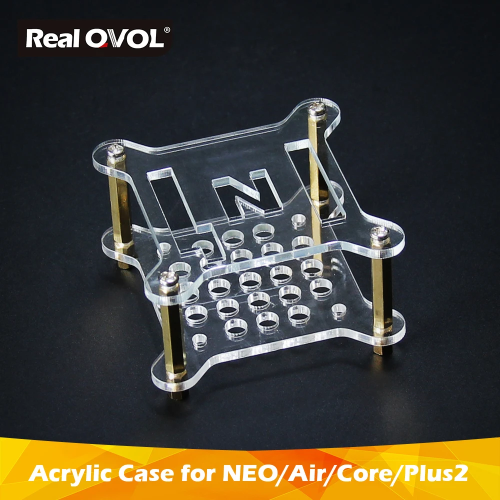 

FriendlyARM Acrylic Clear Case,With Pillars Screws Nuts,fit with NanoPi NEO/NEO2/NEO Air/NEO Core/NEO Core2/NEO Plus2