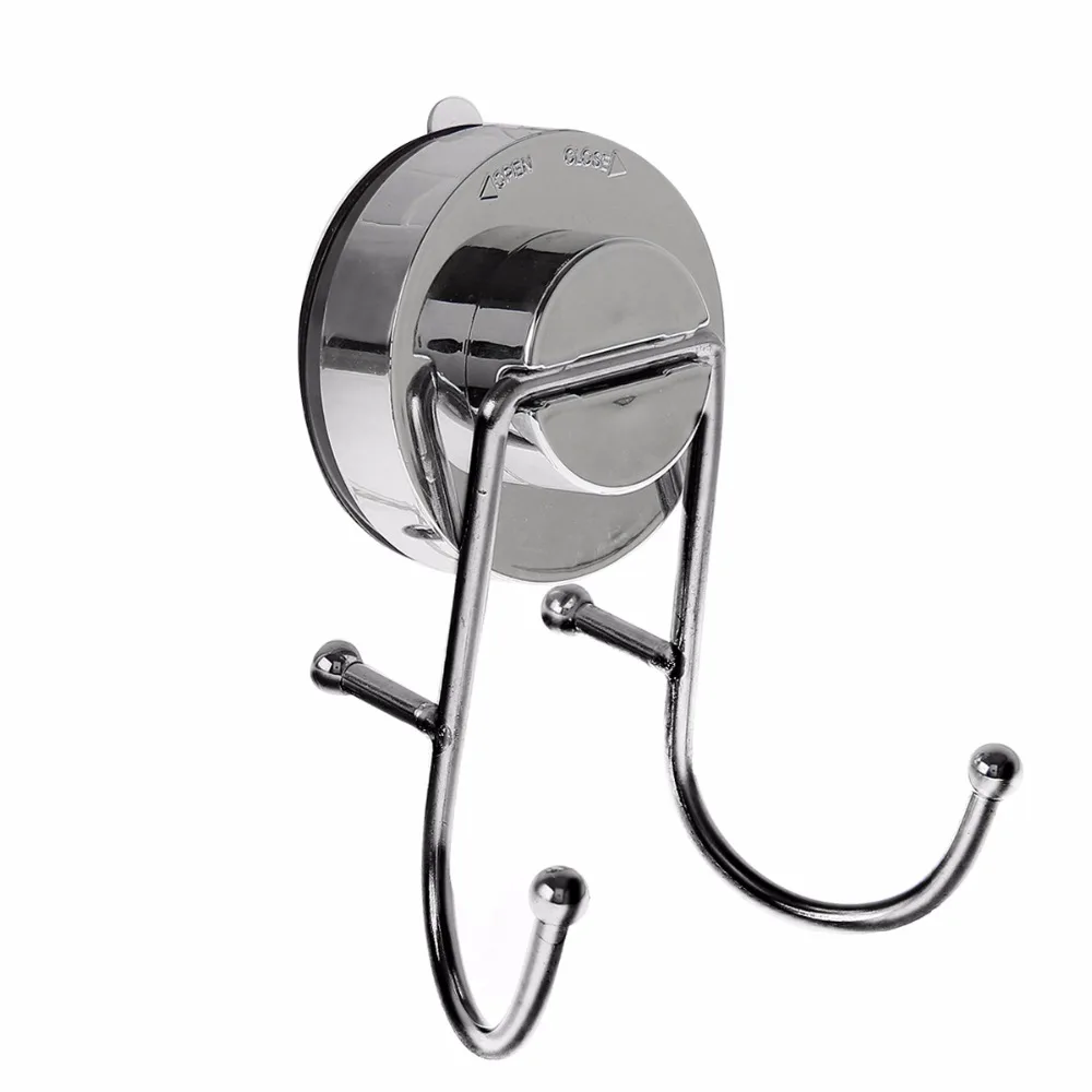 

Nosii 2 Hooks Coat Clothes Kitchen Utensil Bathroom Towel Suction Cup Sucker Hanging Hanger Holder