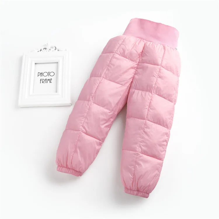 Infant Baby Girl Pants Winter Warm Baby Boy Pants Down Cotton Solid Newborn Pants Fashion Baby Toddler Trousers New