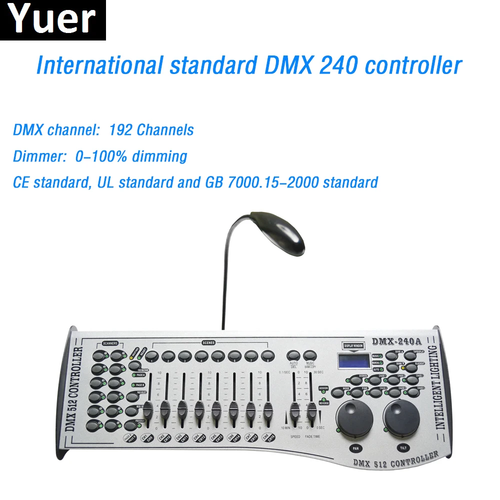 

Dj Equipment DMX 240 Controller Control Moving Head Led Par Disco Light Stage Lighting DMX 192 Channels For Disco DJ Party Bar