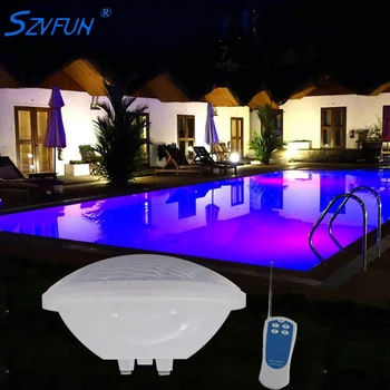 

Szvfun Par56 Swimming Pool Light 24W RGB IP68 Waterproof Led Piscina Fountain Vijver Verlichting Underwater Pond Decoration Luz
