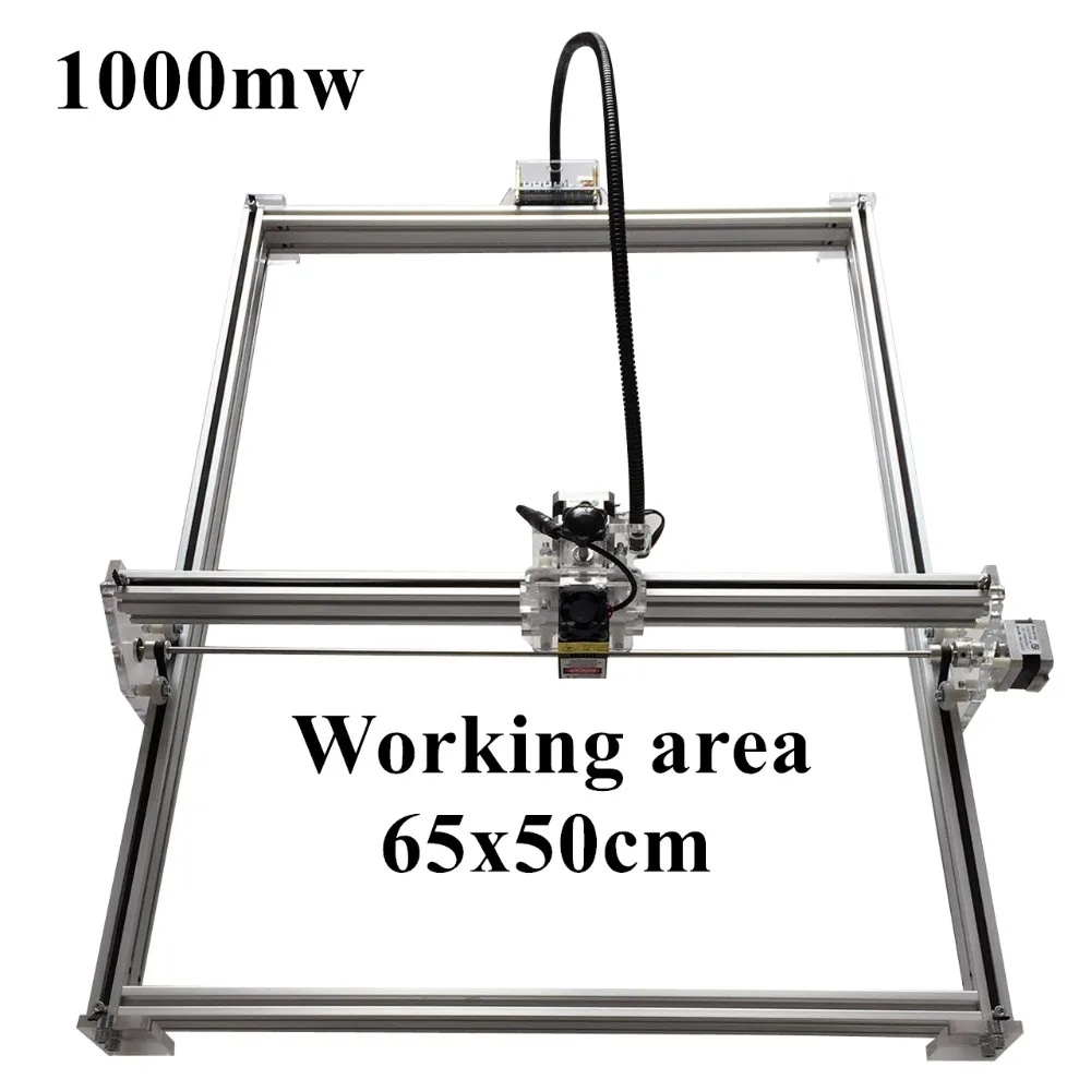 1000 МВт Мини рабочего DIY лазерной гравировки гравер для резки лазерный гравер ЧПУ печати изображения 50X65 см лазерной гравер