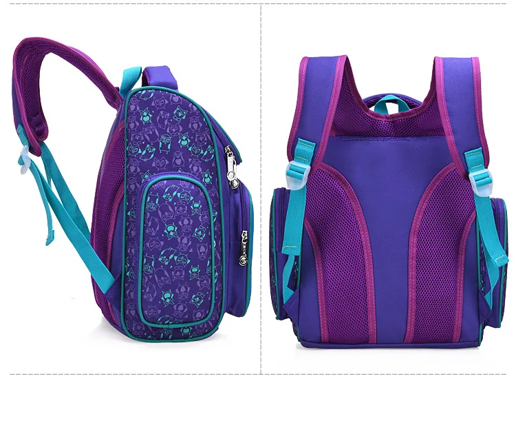 Da Escola primária Ortopédico Mochila coruja Saco