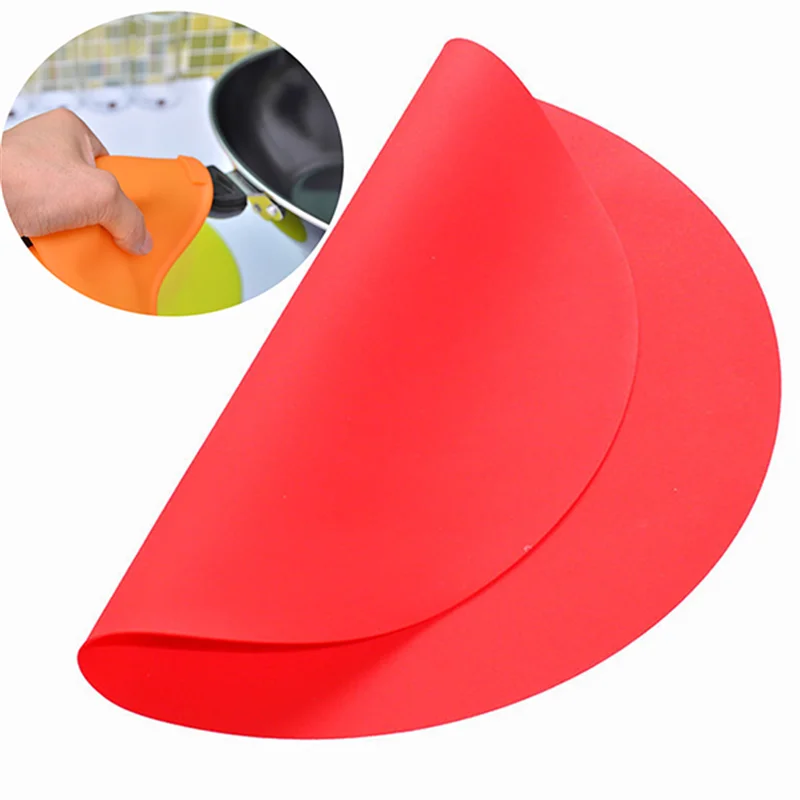 Round Silicone Baking Mat 30cm Oven Cookie Pizza Sheet Microwave Cooking Pastry Tray Heat Resistance Mat Kitchen Bakeware