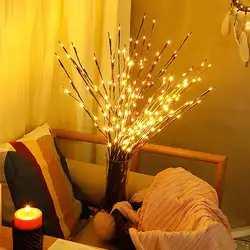 Искусственные ветви 20 светодиодный Сказочный гирлянда из лампочек для дома вечерние свадебные украшения Новинка