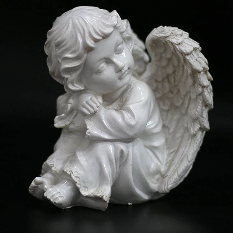 

European Angel Ornaments Resin Angel Character Crafts Children's Room Home Decor Wedding Birthday Gift statuette small statue