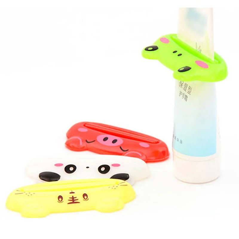 

3pcs Cute Animal Multifunction Squeezer / Toothpaste Squeezer Home Commodity Bathroom Tube Cartoon Toothpaste Dispenser Kids