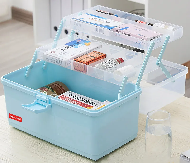 

Medical Box Household Multilayer Medical Receiving Emergency Household Set Small