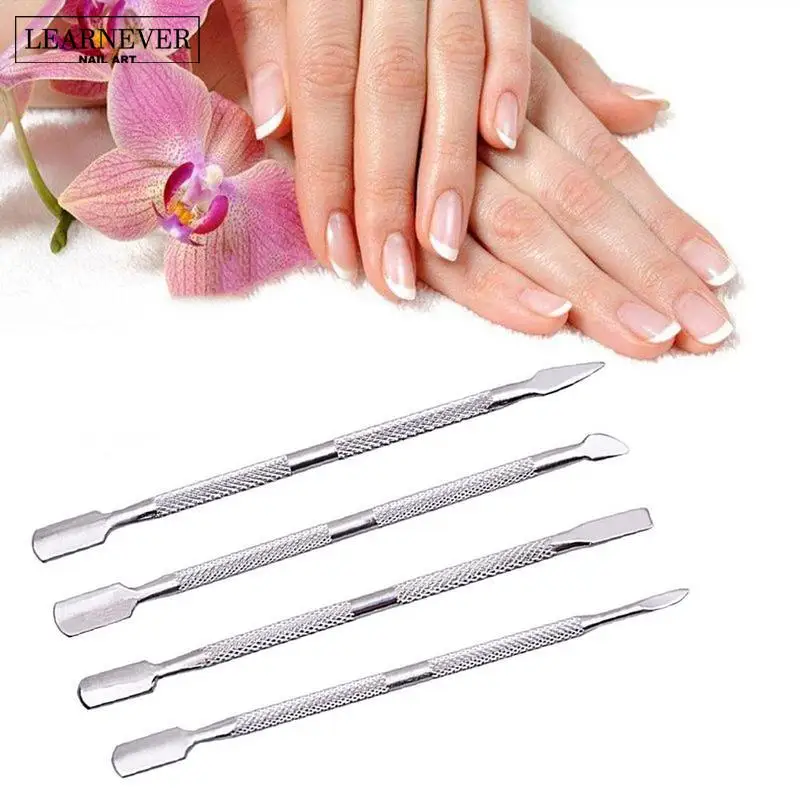 Deals Chance of  1Pcs Self Color Stainless Steel Nail Art Hangnail Cuticle Pusher Gel Polish Acrylic Nails Trimmer R