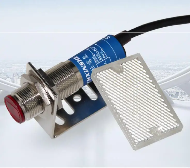 M18 Laser Sensor Infrared Feedback Reflex Photoelectric Switch Sn 4m