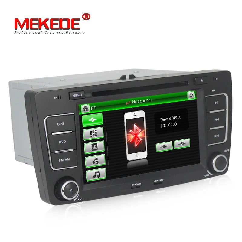 Top free shipping Car DVD Player GPS Navigation for Skoda Octavia 2009- 2013 a5 with Canbus BT Radio Stereo 7