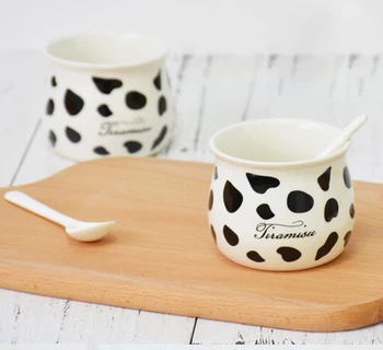 

150ml pudding mousse cake mug, 1 Pcs tiramisu cake mousse coffee milk mini spot mug, ice cream cheese dessert juice drink mug