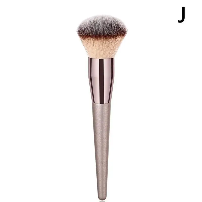 Wooden Makeup Foundation Brushes Eyebrow Eyeshadow Brush Bronzer Sculpting Brush Makeup Brushes Sets Tools Brochas Maquilla - Handle Color: J