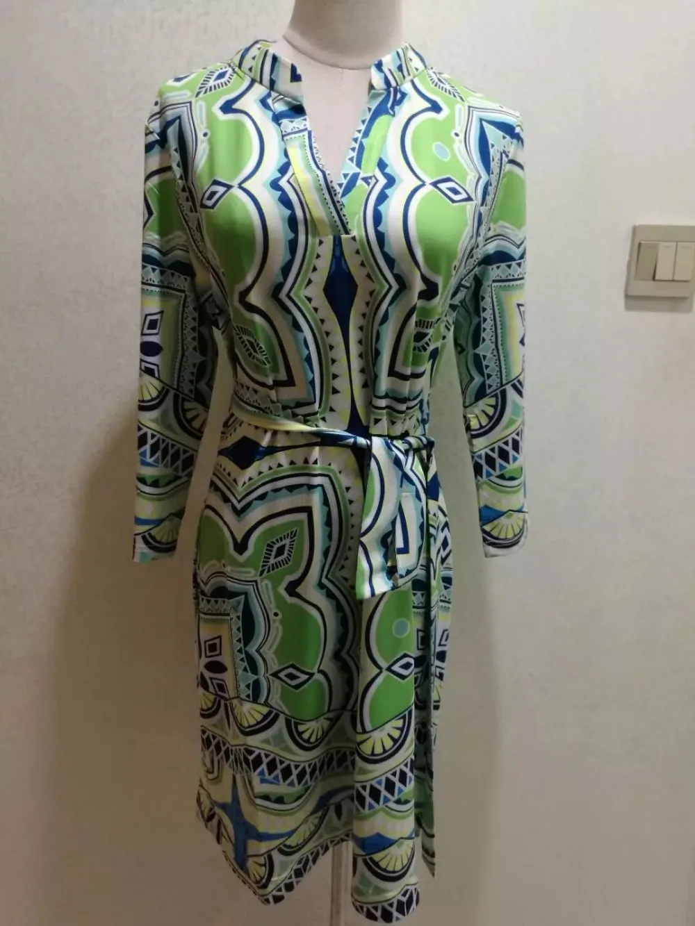 Итальянские роскошные новые 2019 epucci бренды женские зеленые печати элегантный 3/4