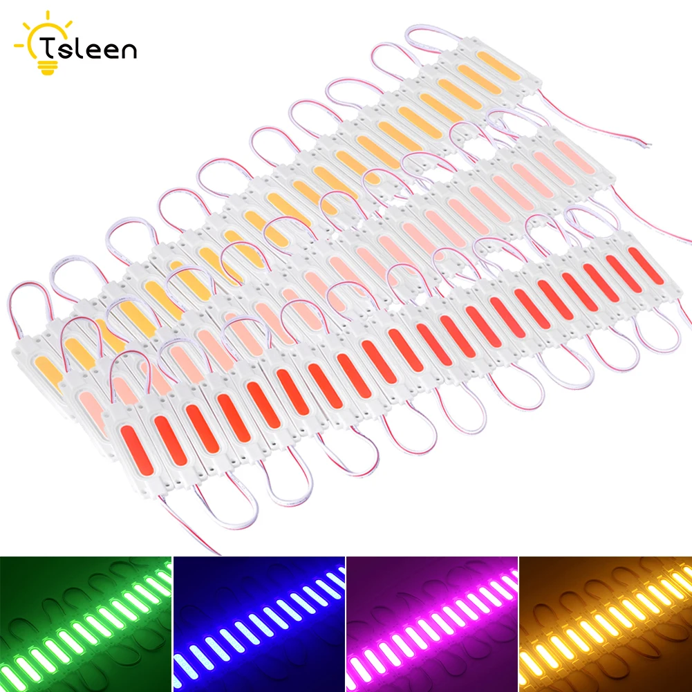 

TSLEEN DC 12V 40W COB LED Module Light Lamp Set Waterproof IP65 Multiple Colors Advertisement Design 20Pcs/Lot Decorative Lamp