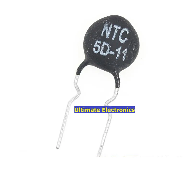 100 шт термистор NTC5D-11 5D-11 5D11 11 мм Диаметр отрицательный температурный коэффициент |