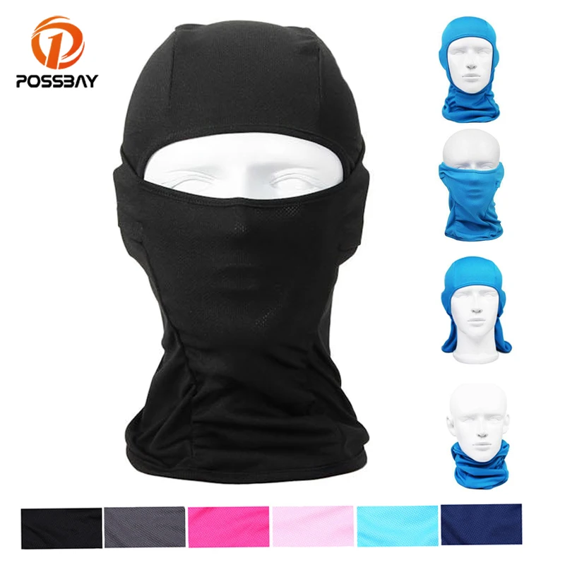 POSSBAY Men Motorcycle Full Face Mask Balaclava Motorcycle Neck Warmer Winter Motorbike Cycling Ski Anti-UV Windproof Mask Women