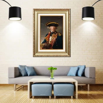 

Artcozy Golden Frame Abstract Cornet sir george cooke Waterproof Canvas Painting