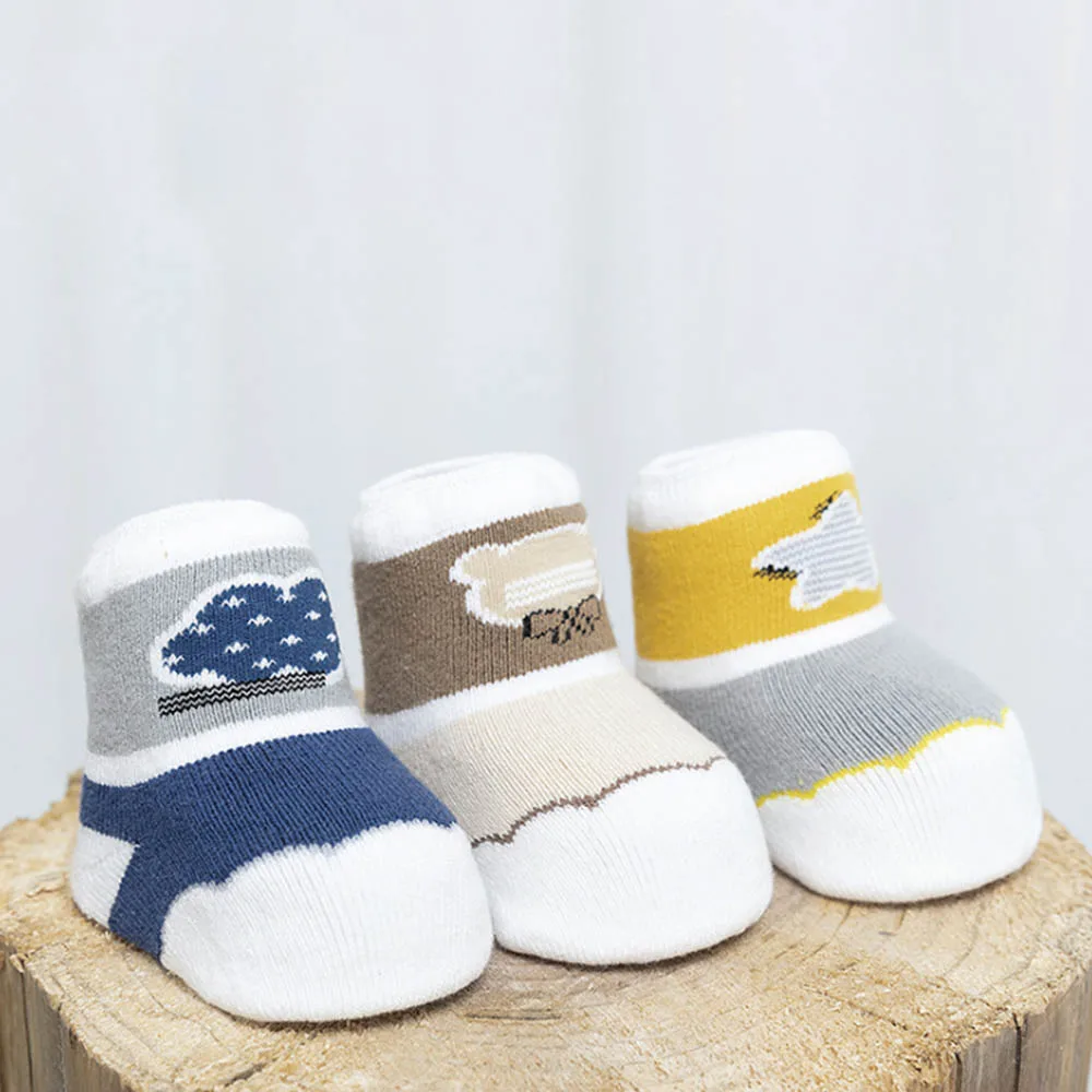 3 пары зимние и весенние теплые мягкие Мультяшные картинки для детей 0 лет|Носки| |