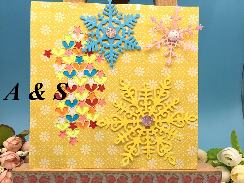  Y100 METAL CUTTING DIES Snowflake Scrapbook card invitation paper craft party decor embossing stenc - 32835898129