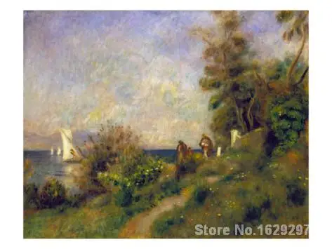 

art canvas paintings Antibes-Pierre Auguste Renoir reproduction High Quality Handmade