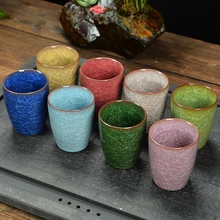 Drinkware чашка, Multi Цвета Льда Треск Глазурь большой Чай кофе кружка керамики corcelain Творческие Подарки индивидуальность кунг-фу