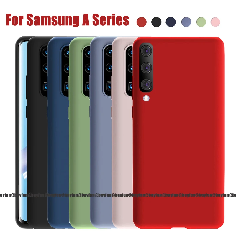 

Liquid Silicone Soft TPU Case For Samsung Galaxy A50 A30 A40 A70 A10 Case Cover For Samsung M10 M20 A 50 30 40 70 10 2019 Cases