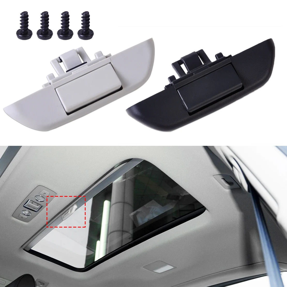DWCX Car Rear Sunroof Shade Handle 4L0898924 B 4L0 898 924 B Fit for