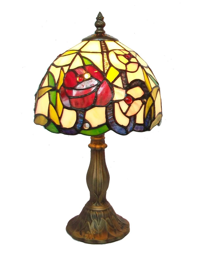 glass art desk lamp 