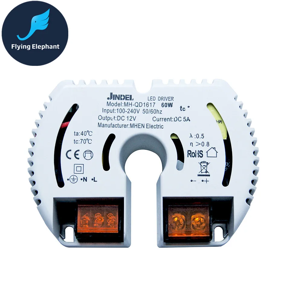 JINDEL светодиодная подсветка 12 Вт 20 40 60 100 CV источник питания для DC12V G4 G9 MR16 G5.3 3528 3020