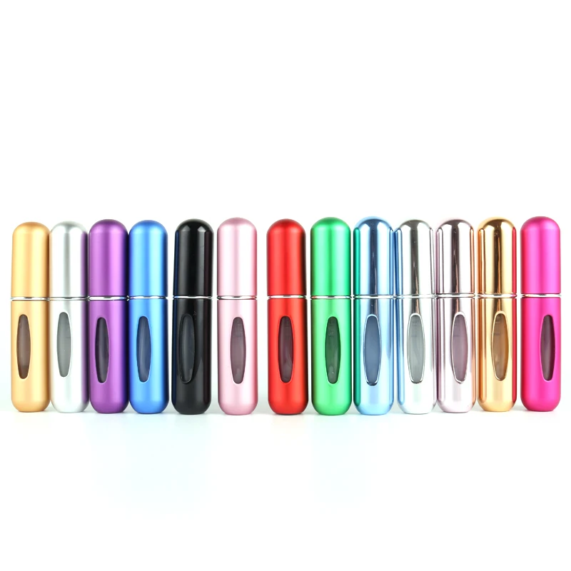 

12 Colors 5ml Portable Mini Perfume Bottles For Sprayer Pump Empty Refillable Parfum Spray Case For Taveler