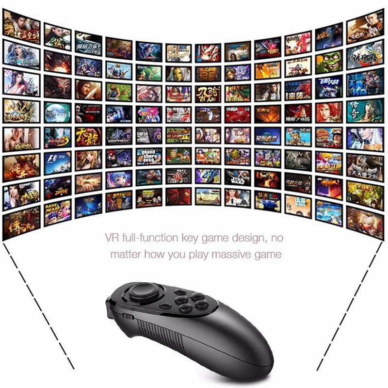 Bluetooth Wireless Gamepad VR Controller iOS Android Phones Joystick Selfie Shutter Remote Control for Mobilephone PC VR Box Smart TV (8)