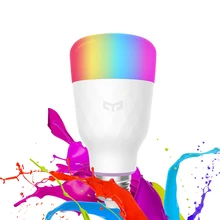 Xiaomi Yee светильник RGB светодиодный лампочка Smart APP WiFi Пульт дистанционного управления умный светодиодный светильник E27 E26 10 Вт 800 лм AC100-240V декоративная лампа