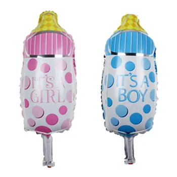 

1pcs mini boy girl feeding bottles balloon foil balloons children gifts baby shower birthday party decoration supplies wholesal